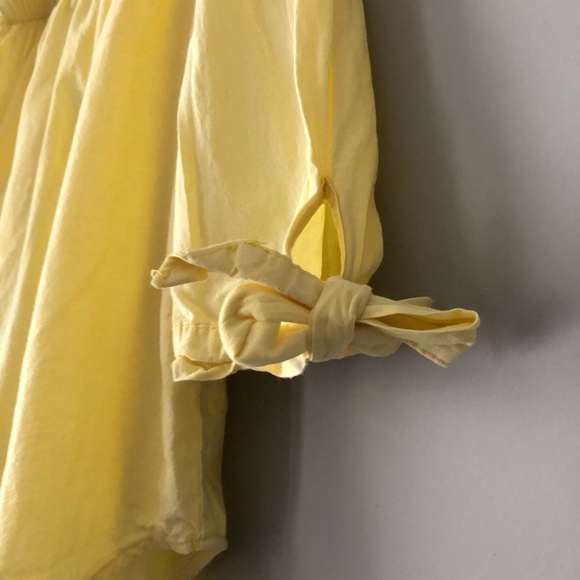 Yellow Off the Shoulder Shirt - Picture 3 of 4